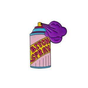 Funny Mean Girl Spray Can Repellent Enamel Pin